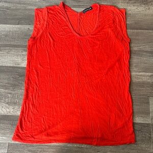 Trouve Vibrant Red Muscle Tee